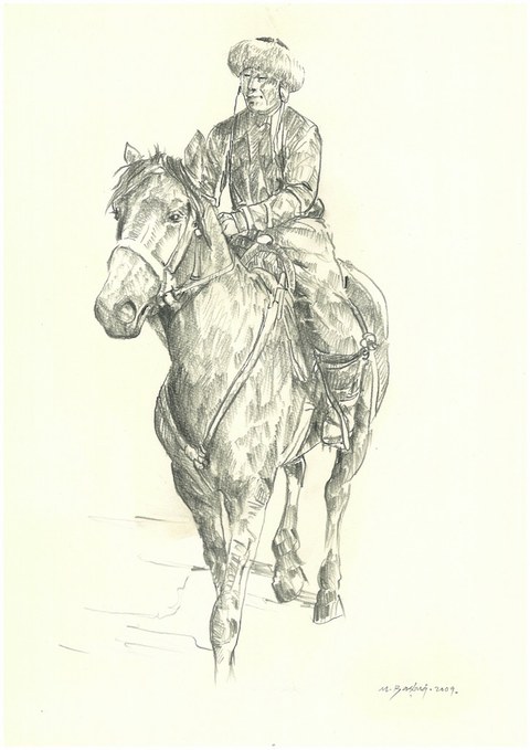 Mehmet Başbuğ, Bişkek'te Atlı